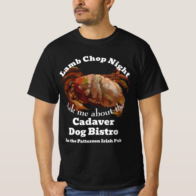 Camiseta Lamb Chop Night Cadaver Dog Bistro Patterson Pub (Frente)
