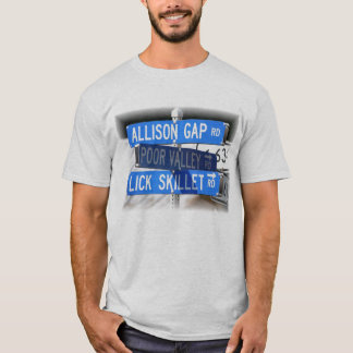 Camiseta Lamba o frigideira, o vale pobre & o Allison Gap