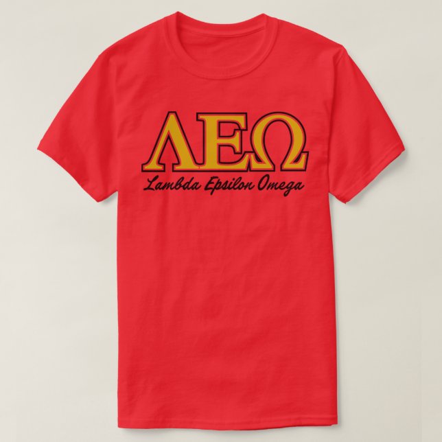 Camiseta Lambda Epsilon Omega 1 (Frente do Design)
