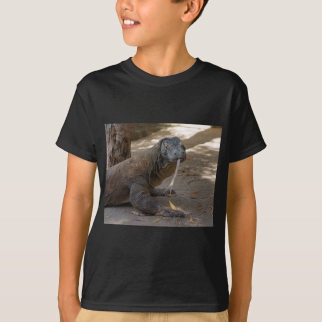 Camiseta Lambedura do dragão de Komodo (Frente)