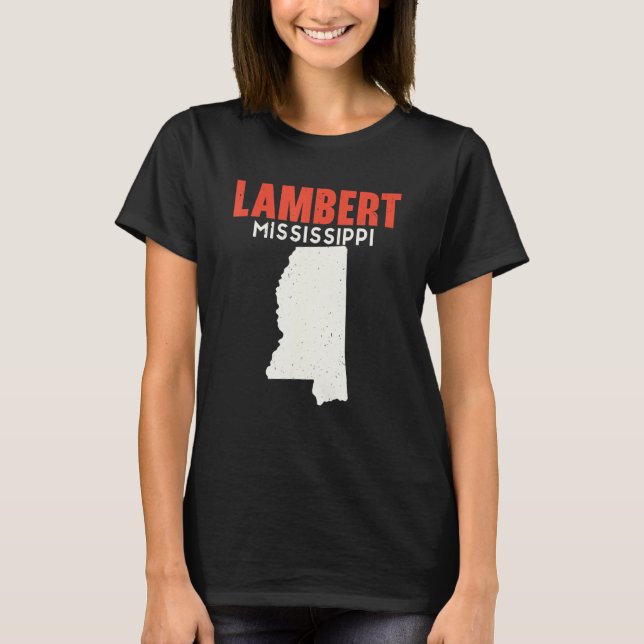 Camiseta Lambert Mississippi EUA State America Viagem Missi (Frente)