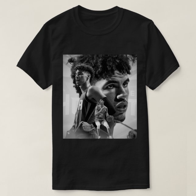 Camiseta Lamelo Ball B&W Tee (Frente do Design)