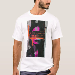 Camiseta Lamentação Abstrato mínima Postada moderna de arte