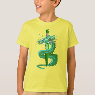Camiseta Lâmina de Dragão Guardião de Jade