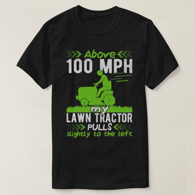 Camiseta Lâmina de jardineiro de lavadeira Trator amp Mower (Frente do Design)