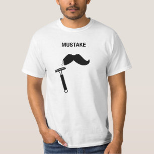 Camiseta Lâmina de segurança do DE do erro do bigode - T