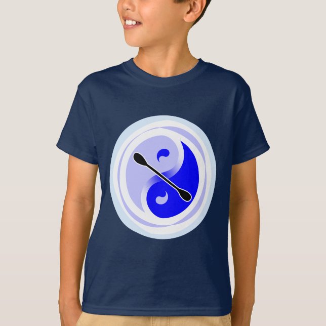 Camiseta Lâmina dobro de Yin-Yang (Frente)