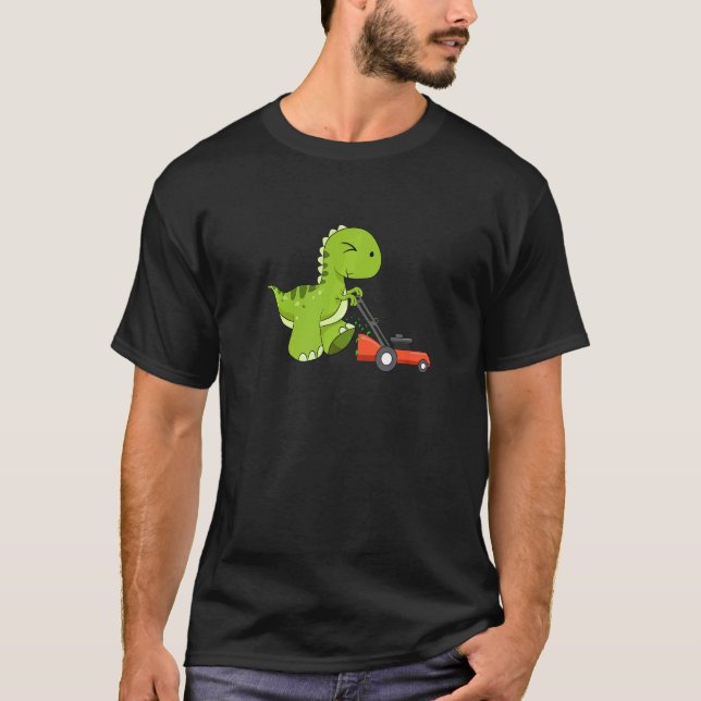 Camiseta Lâmina Protetor do Dinossauro Gardener Dino Lawn M (Frente)