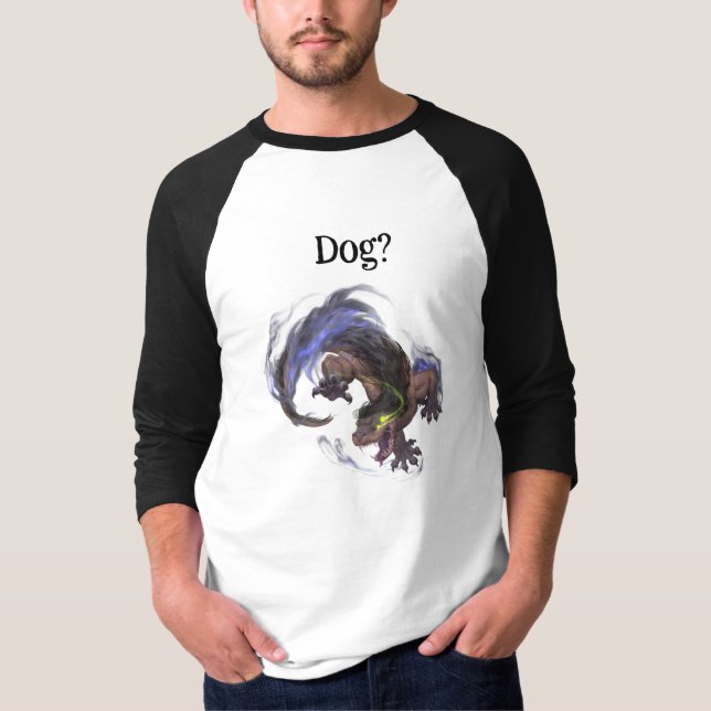 Camiseta Lâminas de Janus Black Shuck Dog T-Shirt (Frente)