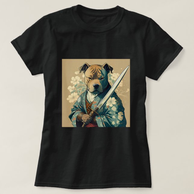 Camiseta Lâmpada branca com lâmina de katana (Frente do Design)