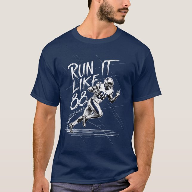 Camiseta Lâmpada CeeDee "Run It Like 88" - Receptor Amplo H (Frente)