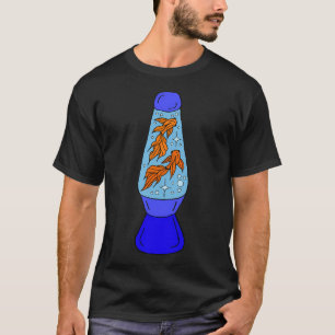 Camiseta Lâmpada de lava de peixe Koi