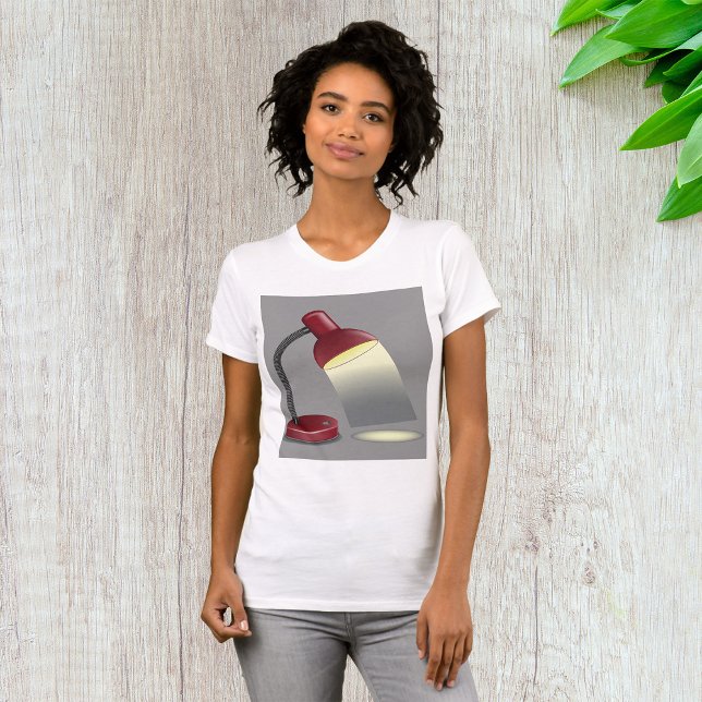 Camiseta Lâmpada de Mesa Vermelha Iluminação Moderna (Criador carregado)