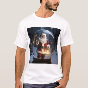 Camiseta Lâmpada de Natal do Papai Noel – Magia de Natal em