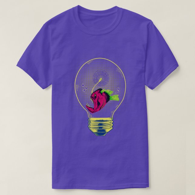 Camiseta Lâmpada de tamboril (Frente do Design)