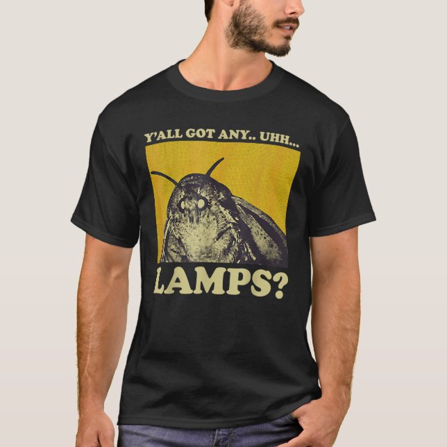 Camiseta Lâmpada de traça de mama Y todas têm alguma lâmpad (Frente)