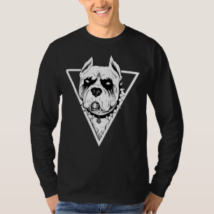 Camiseta Lâmpada Gótica Para Cachorro De Halloween De Metal