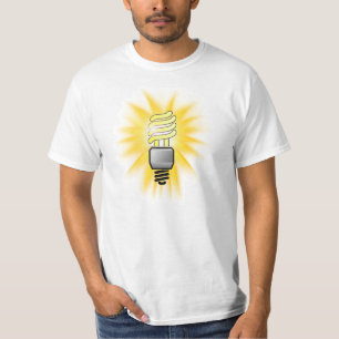 Camiseta Lâmpada Lâmpada de Poupança de Energia CFL