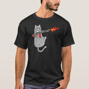 Camiseta Lâmpada Lâmpada Gaveta Gaveta Gatinho
