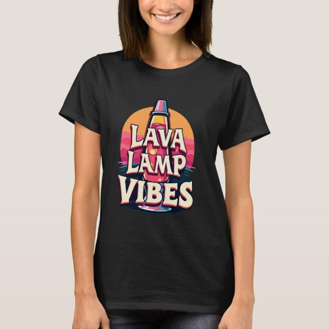 Camiseta Lâmpada Lava-Lava Víblias Psicodélicas Retro-Aesté (Frente)