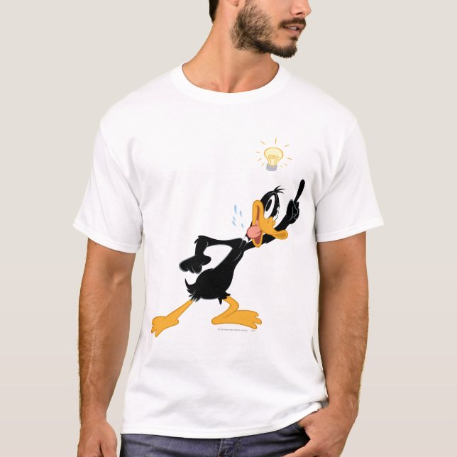 Camiseta Lâmpada sobre a cabeça do DAFFY DUCK™ (Frente)