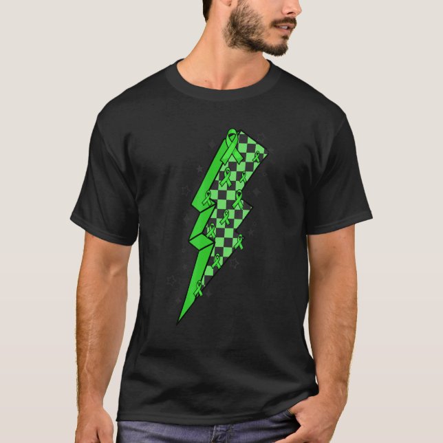 Camiseta Lâmpada Vermelhos Iluminação Verificada Doença Men (Frente)