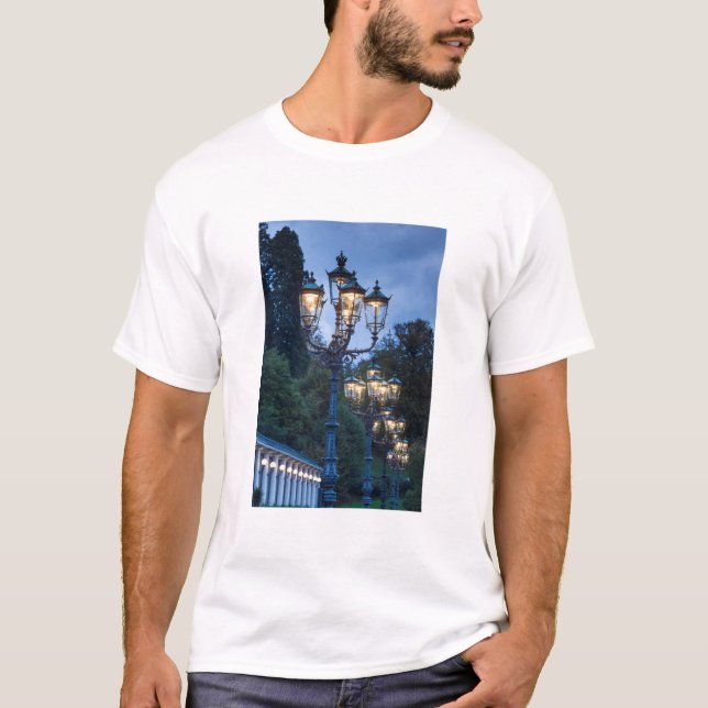 Camiseta Lâmpadas de rua à noite, Alemanha (Frente)