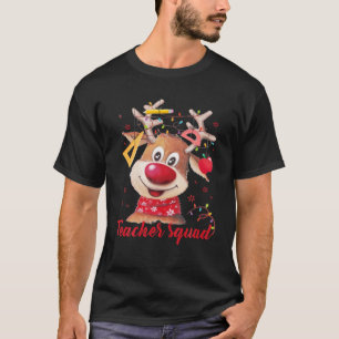 Camiseta Lâmpadas de Visto Rudolph Reindeer, Cuta Esquadra