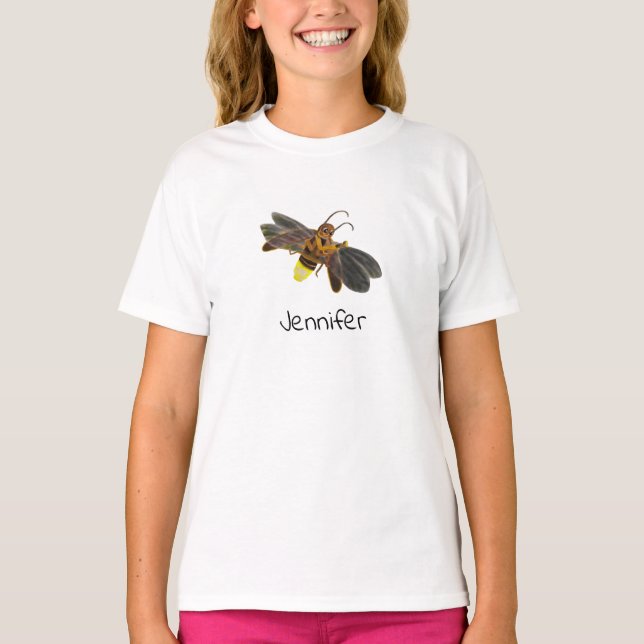 Camiseta Lampyridae, Firefly-gama-brilho, personalizados (Frente)
