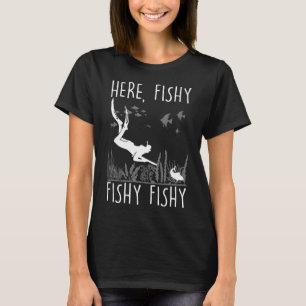 Camiseta Lança engraçada para pesca de mergulho livre Caça