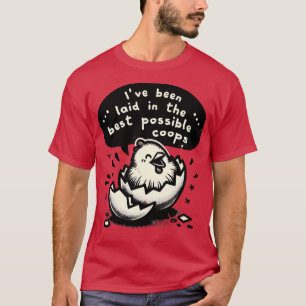 Camiseta Lançado No Melhor Sobreloso De Galinha De Coops Po