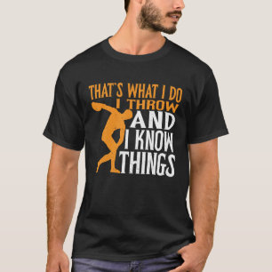 Camiseta Lançador de Disco Eu Lanço & Eu Sei das Coisas Lan
