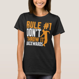 Camiseta Lançador de Disco Não Jogue para Trás Lançamento d
