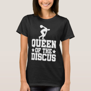Camiseta Lançador De Disco Rainha Do Disco Lançamento De Di