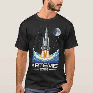Camiseta Lançamento Artemis para a Lua