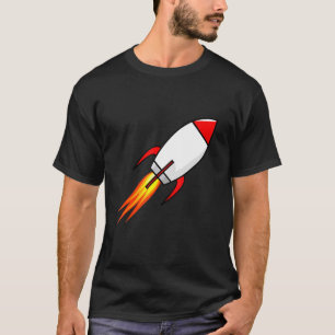 Camiseta Lançamento de foguete de nave espacial