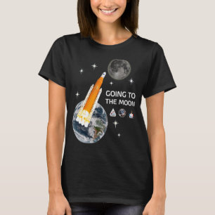 Camiseta Lançamento De Foguete Na Lua