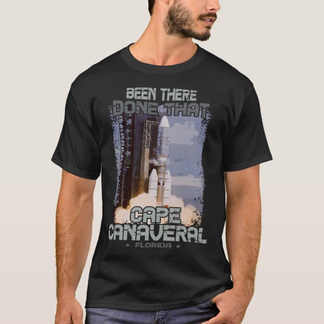 Camiseta Lançamento de Spaceflight da Estação Espacial Cana (Frente)