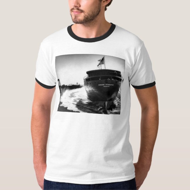 Camiseta Lançamento do Edmund Fitzgerald 6-8-1958 (#3) (Frente)