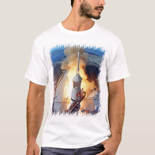 Camiseta Lançamento do Foguete da NASA Apollo 11 para a Lua