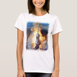 Camiseta Lançamento do Foguete da NASA Apollo 11 para a Lua