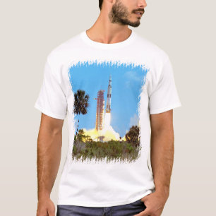 Camiseta Lançamento do Foguete Saturn V da NASA Apollo 16