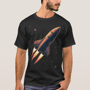Camiseta Lançamento do Foguete Vintage