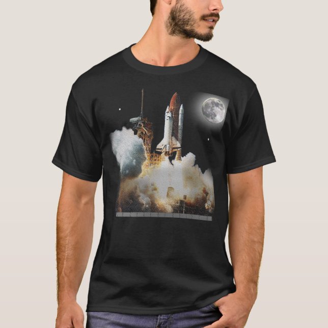 Camiseta Lançamento do vaivém espacial (Frente)