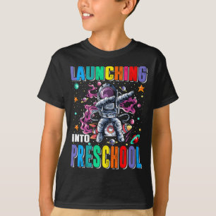 Camiseta Lançamento no Astronauta do Foguete Espacial da Pr