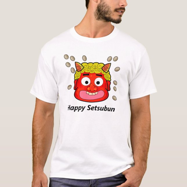 Camiseta Lançando feijões no demônio (Frente)