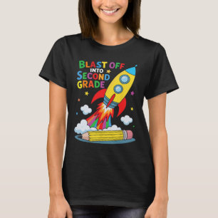 Camiseta Lançar no Segundo Grau Primeiro Dia de Escola