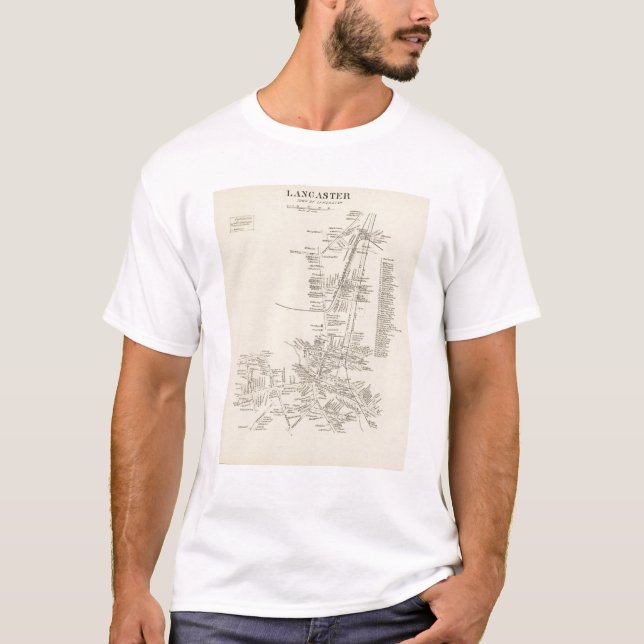 Camiseta Lancaster, cidade de Lancaster (Frente)