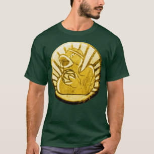 Camiseta Lancaster County Ducks Pequeno Logotipo Dourado