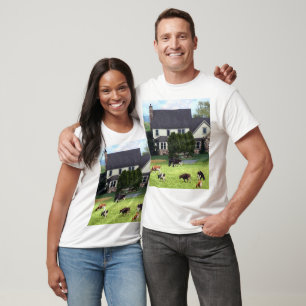 Camiseta Lancaster PA - Fazenda Familiar com Vacas em Pasta